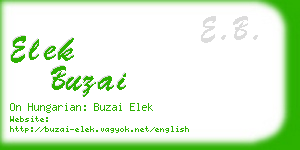 elek buzai business card